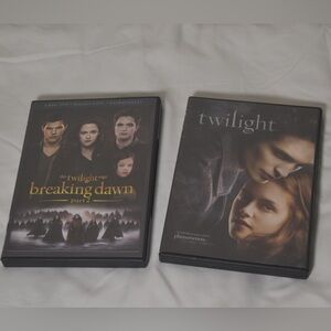 TWILIGHT DVD LOT - ORIGINAL & BREAKING DAWN PART 2 2-DISC SET - ROB PATTINSON